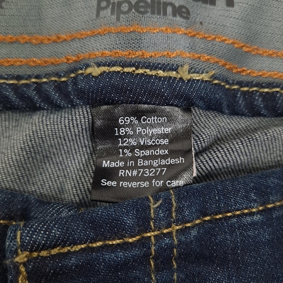 Urban Pipeline Men's Jeans Dark Wash Blue Straight Ultra Flex Stretch - Sz 44x30 - Picture 9 of 10